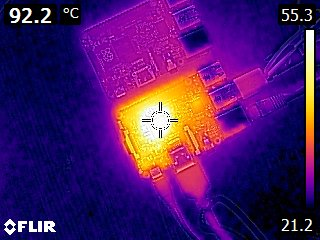 Raspberry Pi 3 stress test - thermal imaging