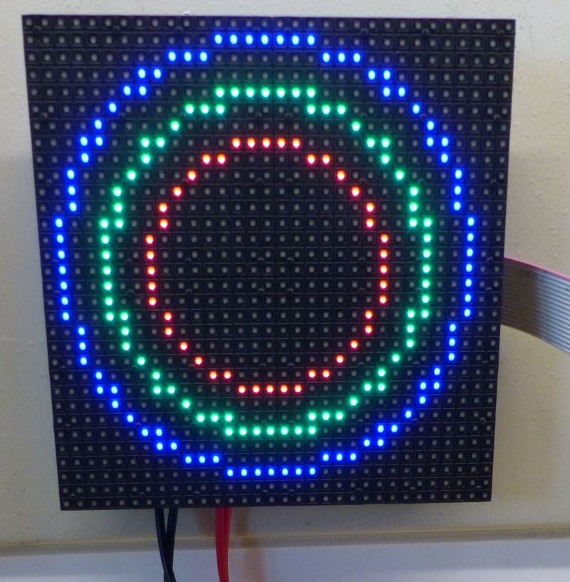Drawing Simple Graphics on a RGB LED Matrix Panel with a Raspberry Pi and GeeXLab