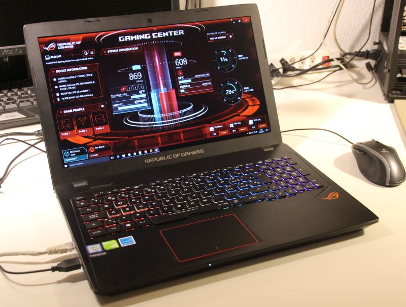 ASUS ROG Strix GL553VD Gaming Notebook Review (Core i7 7700HQ + GTX 1050)