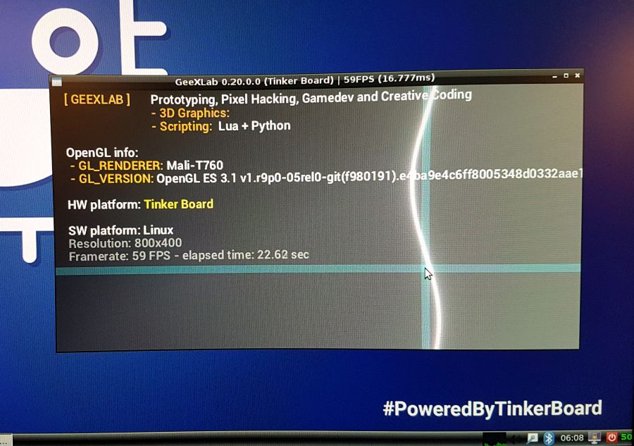 ASUS_Tinker Board - GeeXLab - OpenGL ES 3.1