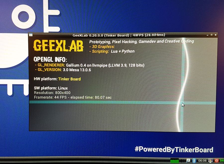 ASUS_Tinker Board - GeeXLab - OpenGL 3