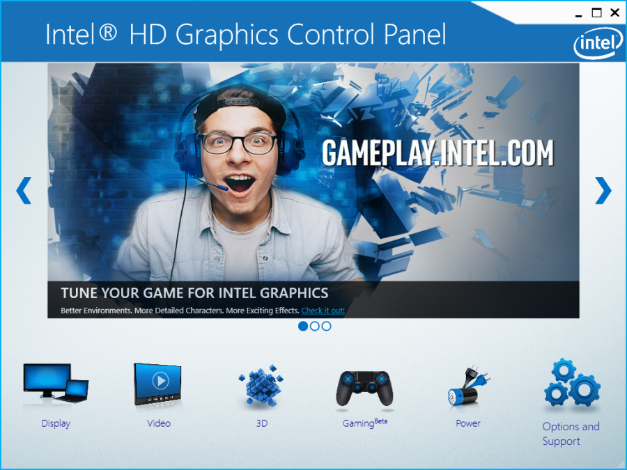 Intel HD Graphics driver control panel