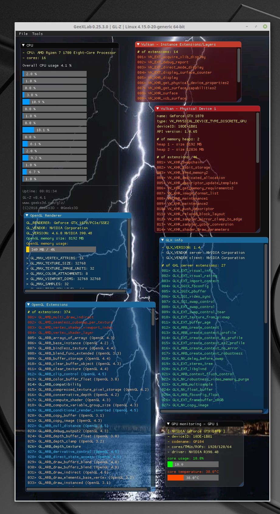 Linux Mint 19 TARA - GL-Z + GeForce 390.48 driver