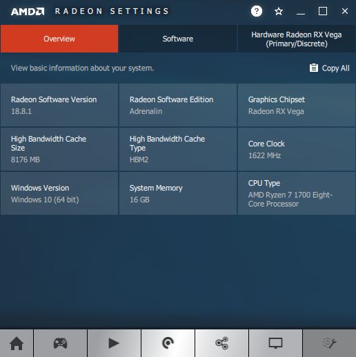 AMD Radeon Software Adrenalin software information