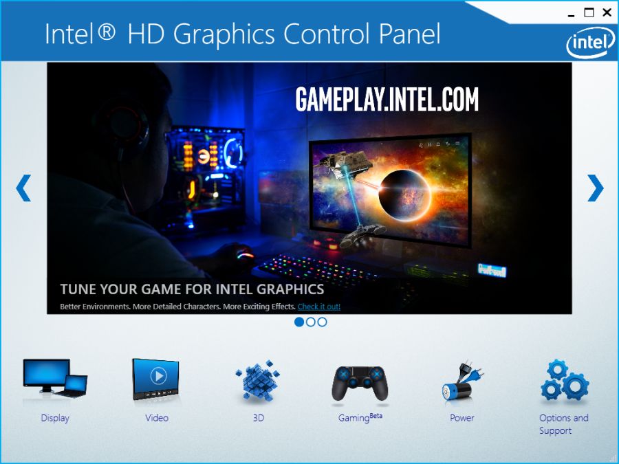 Intel HD Graphics driver control panel