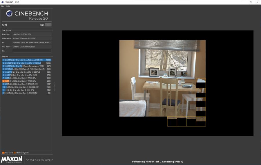 Cinebench R20 CPU Benchmark