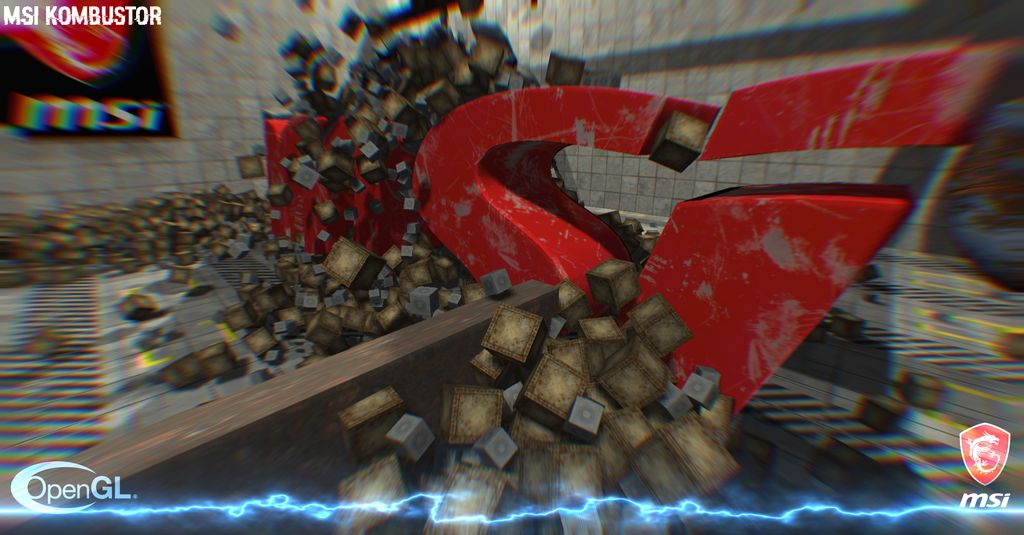 MSI Kombustor 4 - PhysX test