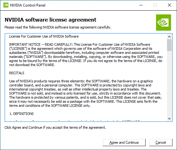 NVIDIA GeForce 441.87 + license agreement