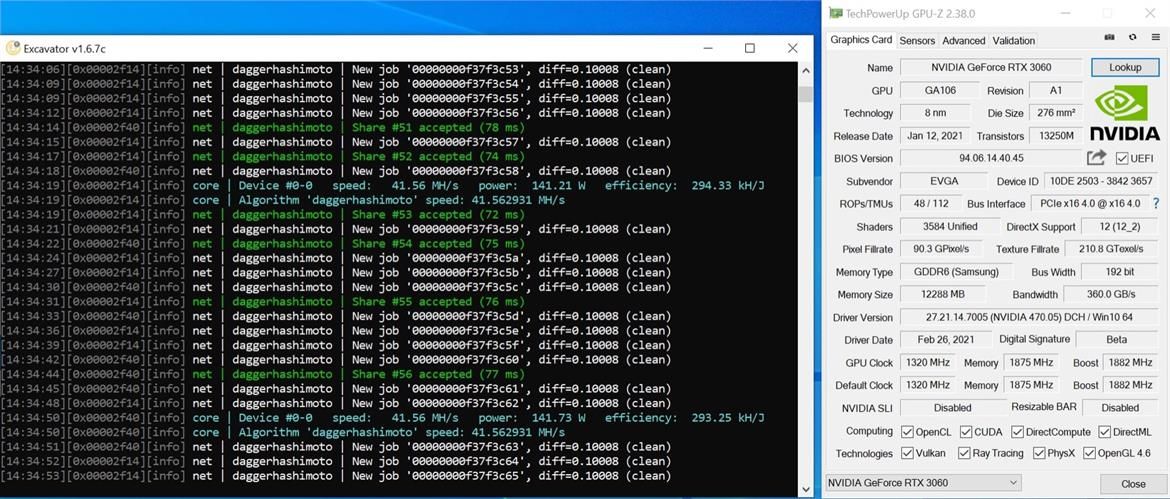 NVIDIA RTX 3060 mining protection bypassed