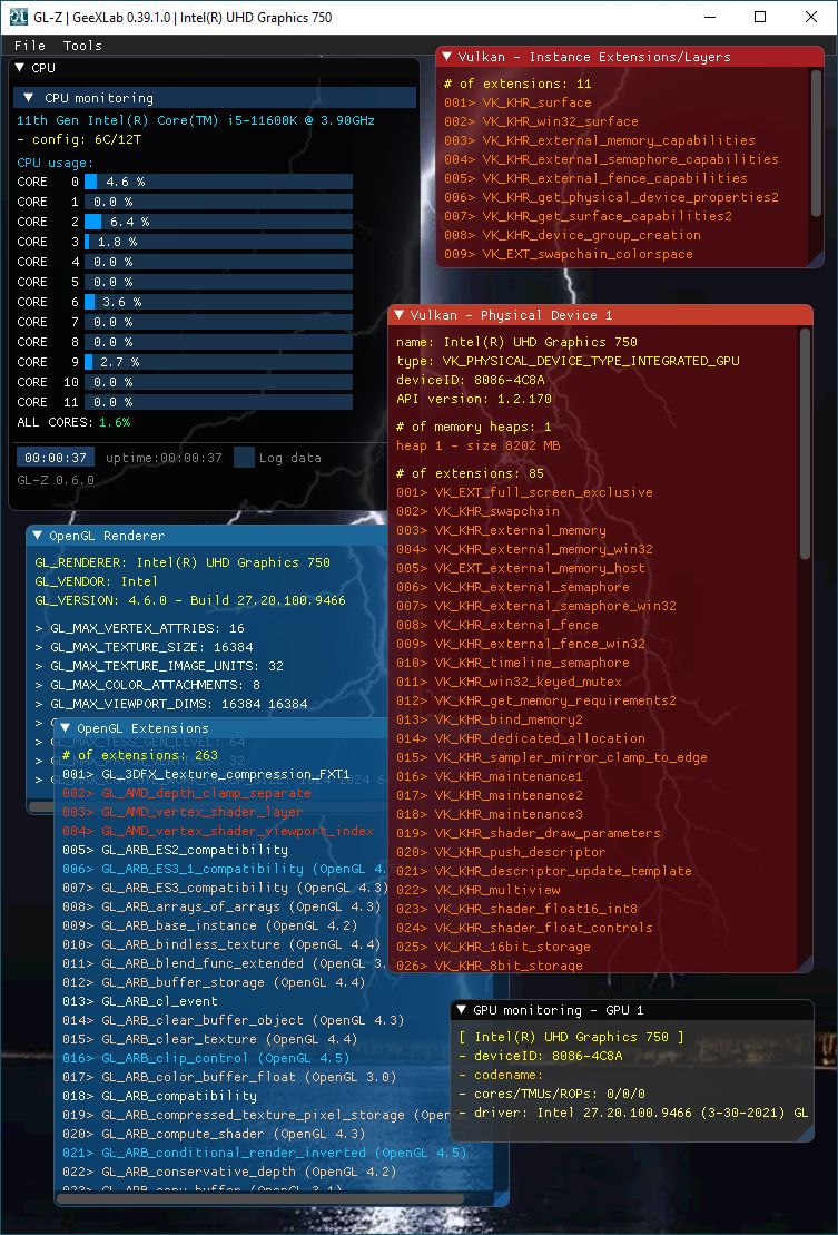 Intel UHD Graphics driver - GL-Z