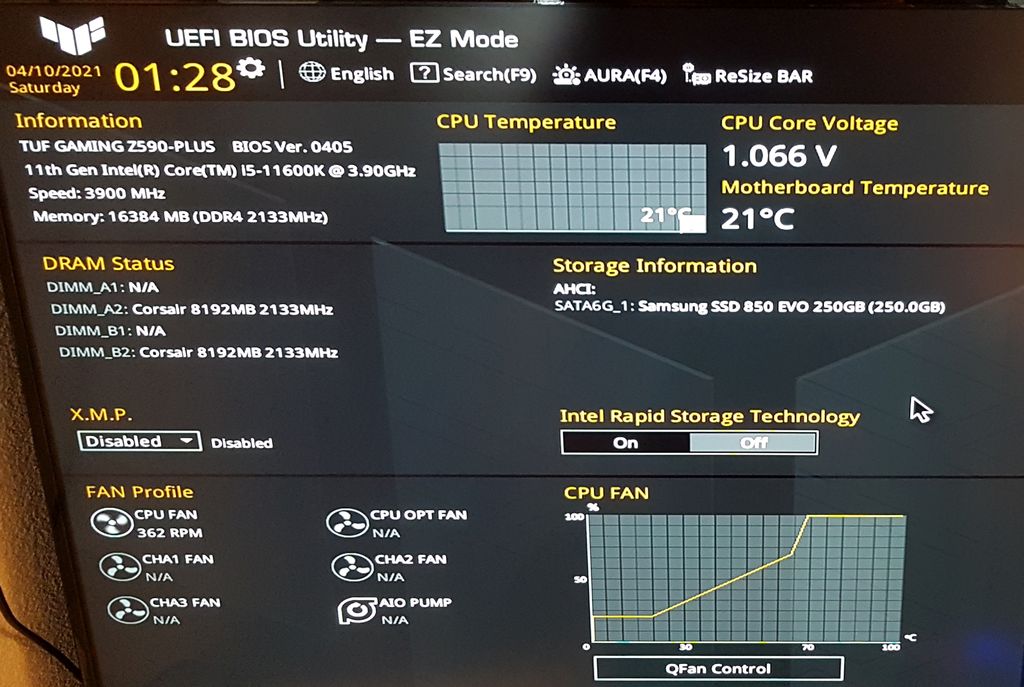 TUF Z590-Plus BIOS v0405