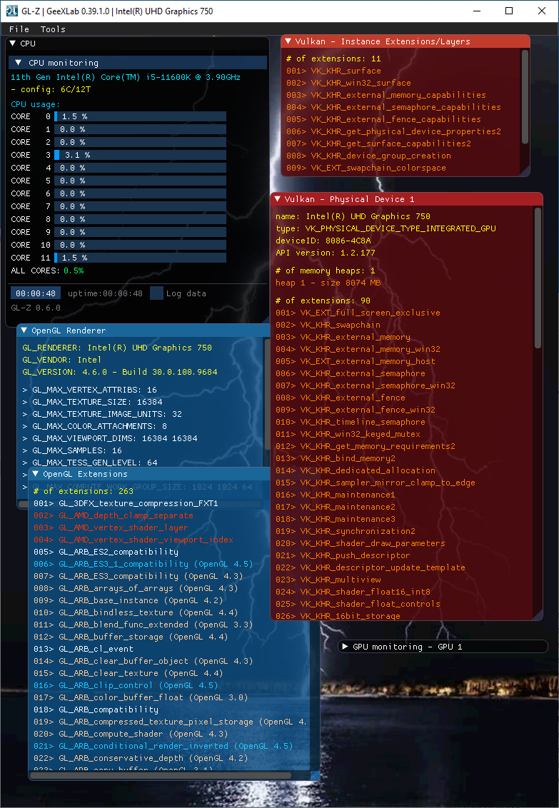Intel UHD Graphics driver - GL-Z