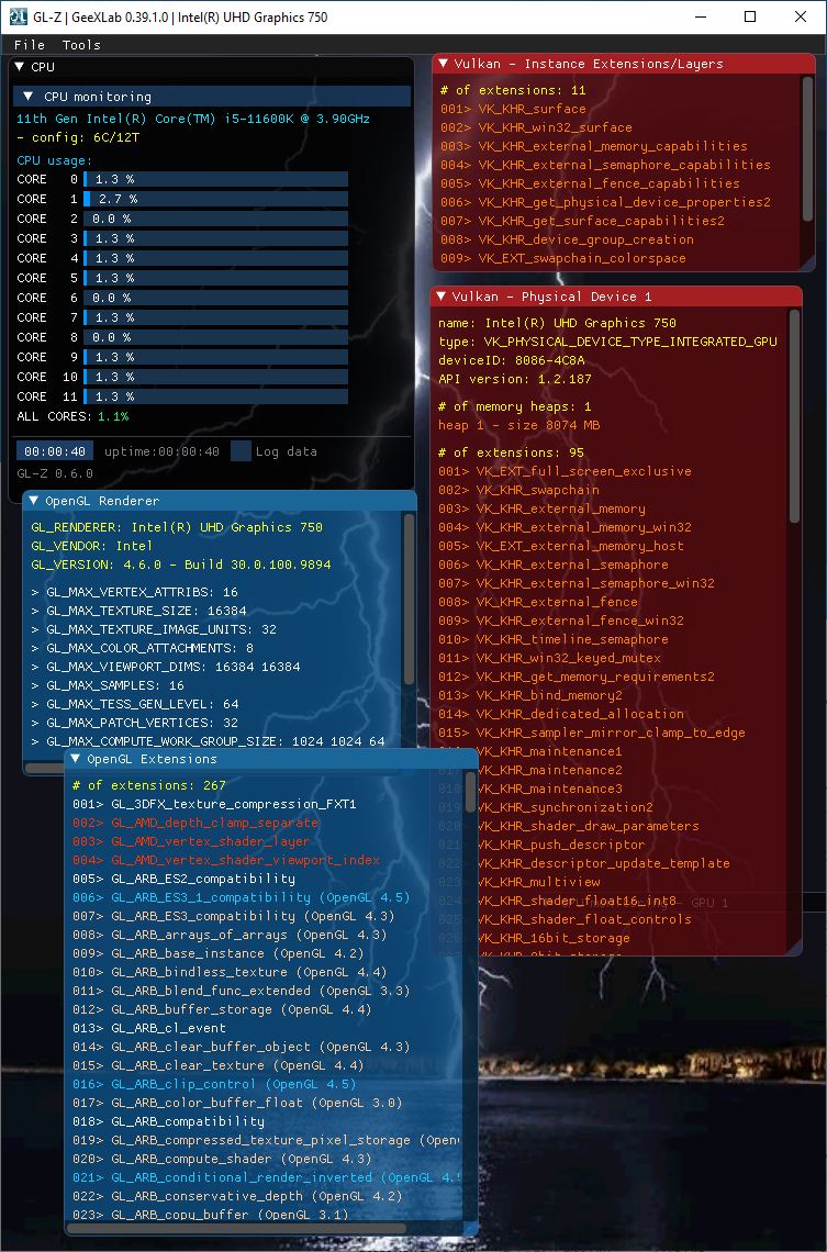 Intel UHD Graphics driver - GLZ