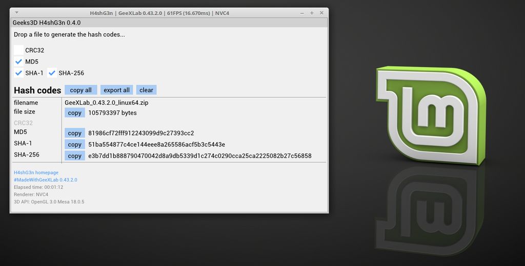 H4shG3n Hash Code Generator on Linux